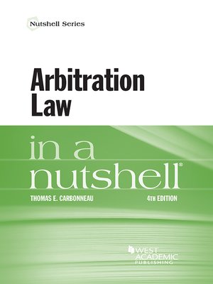 cover image of Arbitration Law in a Nutshell
